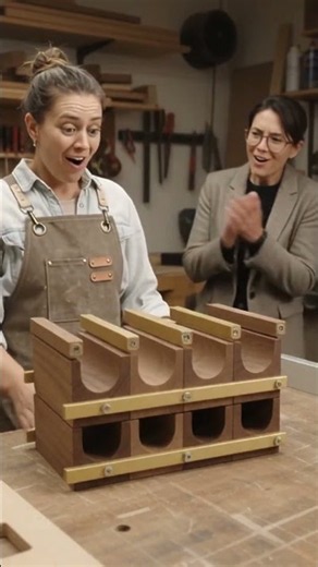 Turning A Split Walnut Block Into A Matte Gold Wine Rack!