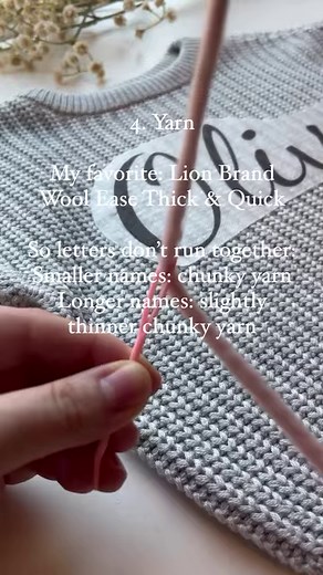 121K views · 1.1K reactions | What you need to embroider a DIY name sweater - my supply list and personal recommendations!✨瑱臨 Let me know what other questions you have about name sweaters! #namesweaters #namesweater #embroidery #handembroidery #diycrafts #diysweater #diynamesweater #diybaby #babysweater #babyembroidery #momcrafts #namesweaters | Stitchin With Samantha | Facebook