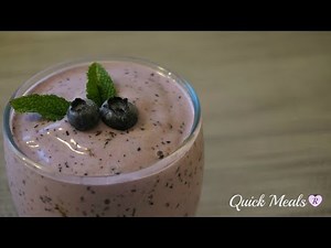 Blueberry Milkshake Perfect for Summer