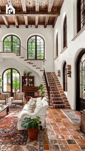 Cozy Spanish Colonial-Style Home Interior