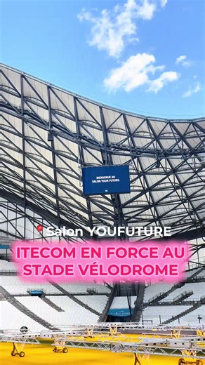 ITECOM au STADE VÉLODROME avec le Salon YOURFUTURE @VLmedia #stadevelodrome #ecoleart #etudesuperieures #design #marseille