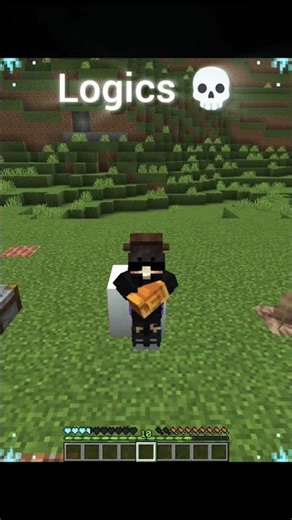 Minecraft damage LOGICS are 💀 #minecraft #shorts #minecraftlogic