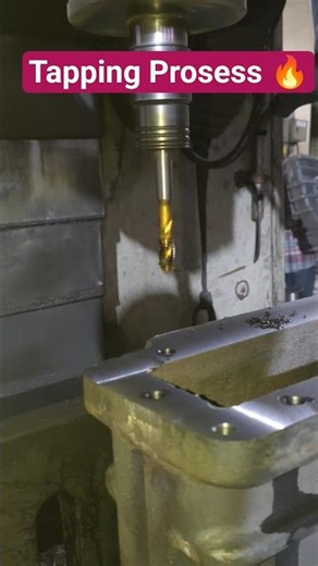 Mastering The Tapping 🔥😎 #tapping #tap #drilling #drill #cnc #cncmill #industry #machine #tools