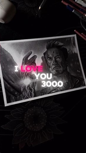 Ironman End lines 😭🤌🏻✨🩷🩷.. Avengers Endgame 🫡🔥✨ #ironman #drawing #art #artist #sketch