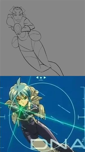 Eyecatch recreation from Dna² in Blender 2D