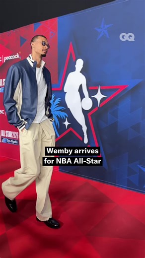 Victor Wembanyama arrives for his second All-Star Game #nba #nbaallstar #wemby #wembanyama #spurs