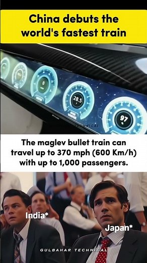 World Fastest Maglev train 2x faster than a Plane