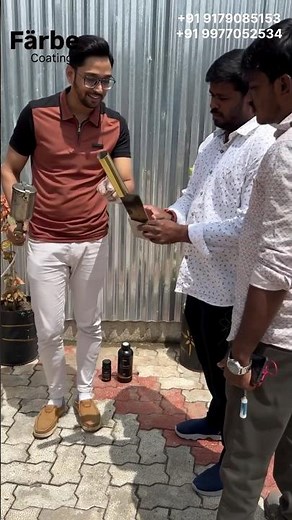 Live Stainless Steel Gold Coating Process With Customer | Farbe SS Golden Gloss #pvdcoating