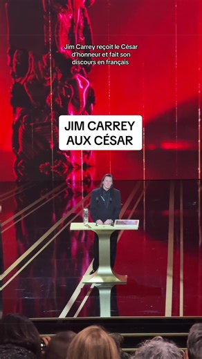 Jim Carrey Receives Honorary César Award