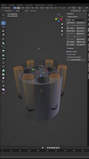 Revolver Chamber in Blender under 1min
