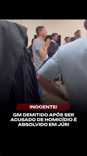 ELIEL MIRANDA on Instagram: "Guarda Municipal é Absolvido de Homicídio em Sergipe Após Quatro Anos; Agente Será Reintegrado ao Cargo Um guarda municipal de Graccho Cardoso, Sergipe, foi absolvido da acusação de homicídio em um julgamento realizado nesta quarta-feira (4), no Tribunal do Júri. A decisão chega quatro anos após o agente ter sido acusado pela morte de um homem na cidade. Durante o processo, a defesa conseguiu demonstrar aos jurados que a vítima era, na verdade, responsável pelo homic