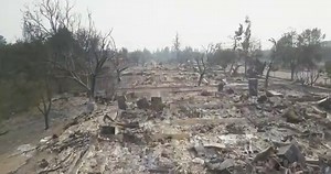 Video: Drone footage of fire damage in Santa Rosa