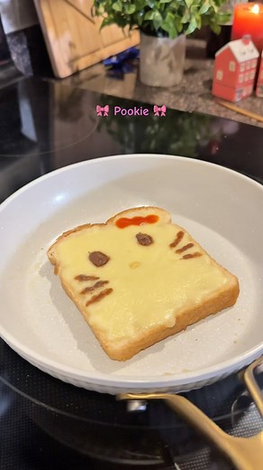 🎀 Pookie bread 🎀 #breakfast #morning #morningroutine #bread #breadpizza #breadrecipe #fyp #fypシ