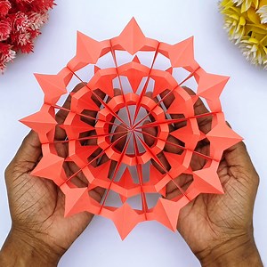 How to Make a 3D Snowflake Step by Step ❄️DIY 3D Paper Snowflake for Christmas 🎄 #Christmas2025 #CreativeDecor #ChristmasCraft #Snowflake | Creative Art & Craft Ideas
