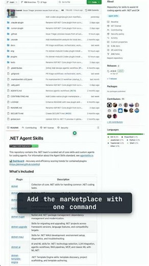 dotnet/skills — The .NET team's official agent-skill packs 🟢 Clone #Shorts