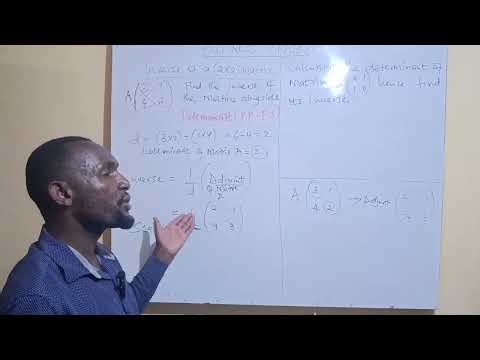 How to Find the Inverse of a 2x2 Matrix Using Determinant | Step-by-Step by Mr Stephen
