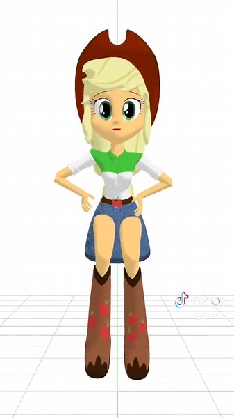 ⊹ ࣪ 🍎˖ #mlp #mmd #applejack #mylittlepony #cutecore🎀🦴🍮🐾 ▷ motion: driftfanggamer6315 ▷ model: creatorthepony
