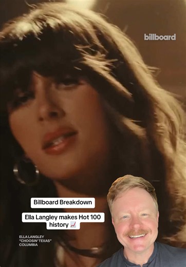 @Ella Langley makes history 💥 “Choosin’ Texas” becomes sole longest-leading non-holiday Billboard Hot 100 hit with 20 weeks at No. 1 📈 It becomes just the second song overall to reign for 20 or more weeks. For more, head to billboard.com ✍️ #ellalangleymusic #choosintexas #countrymusic #billboardhot100 #history