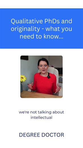 What “original contribution” actually means in a qualitative PhD