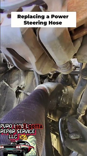 Fixing Power Steering Hose: DIY Car Repair Guide #shorts
