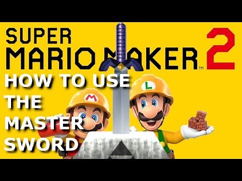 How to use the Master Sword in Mario Maker 2 - Play as Zelda's Link in MM2!!
