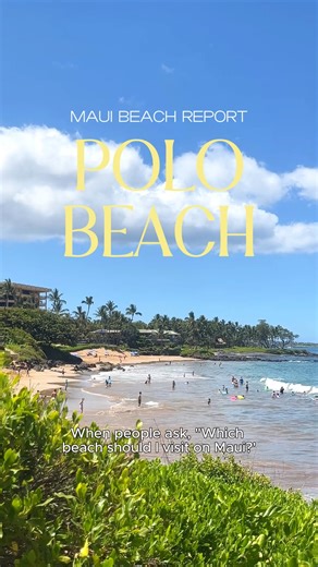 98K views · 1.5K reactions | Polo Beach is a top pick in South Maui. You’ll love the soft sand, snorkel-friendly waters on calmer days, and plentiful parking. Swing by the #Wailea Beach Path or Pilina Maui for sunset sips afterward. Always keep an eye on surf conditions—safety first! https://mauiguide.com/polo-beach-review/ | Maui Hawaii | Facebook