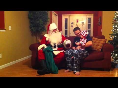 Santa visits Landon 2010