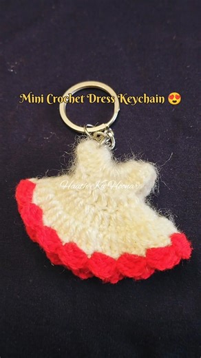 Crochet Mini Dress Keychain 🧶✨ | Easy & Cute Handmade #shorts #youtubeshorts #crochet