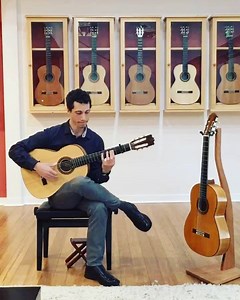 Russian flamenco guitar virtuoso Grisha Goryachev is here at GSI playing some guitars, our faces are completely melted 🔥🔥🔥🔥🔥🔥🔥🔥🔥🔥 #GSI #grishagoryachev #FlamencoGuitar #FriendsOfGSI #guitarlife #damnson | Guitar Salon International