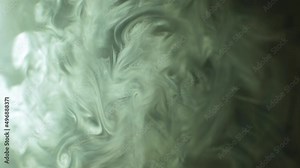 Slow motion of realistic white smoke flow effect, vape smoke cloud on harsh light rays, haze swirl, conceptual background, close up shot