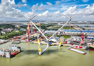 China's floating dual-rotor wind turbine is so sturdy it can operate during hurricanes