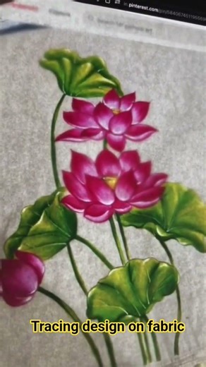 How to Transfer Any Design onto Fabric #diy#trendingshorts#yt#handpainting #design#tracing#subscribe