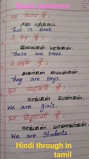 Hindi Basic Sentences | Learn and Speak Hindi for Beginners