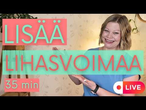 LIHASKUNTOA yli 70-vuotiaille - VAHVEMMAKSI kotiharjoittelulla! | 45 min