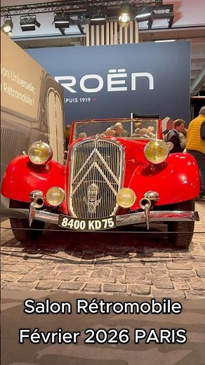 TRACTION 15 SIX Cabriolet Rétromobile Février 2026