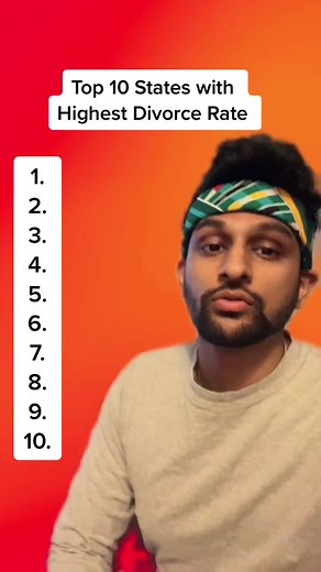 Top 10 States with Highest Divorce Rate in the USA