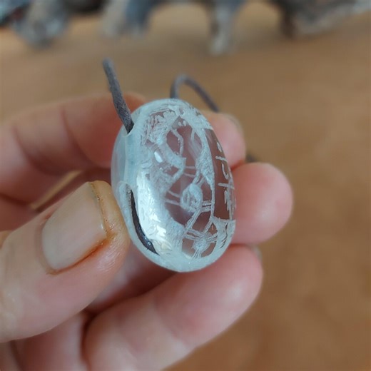 Snake Talisman Necklace, Quartz Crystal, Hand Carved by Timucin Calaoz - Etsy