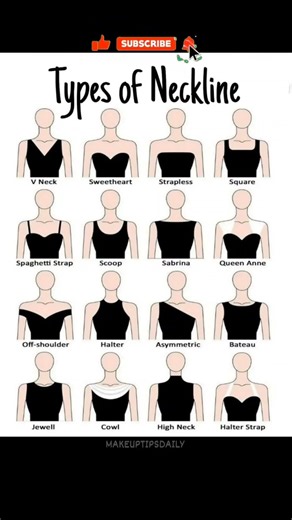 16 Types of Necklines Every Girl Should Know ✨