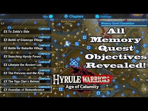 Hyrule Warriors: Age of Calamity - All Memory Quest Objectives Revealed!