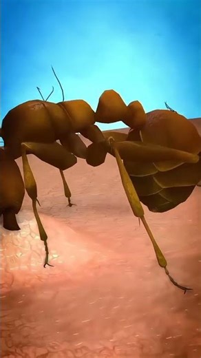 How an Ant inject venom #3danimation #facts #science