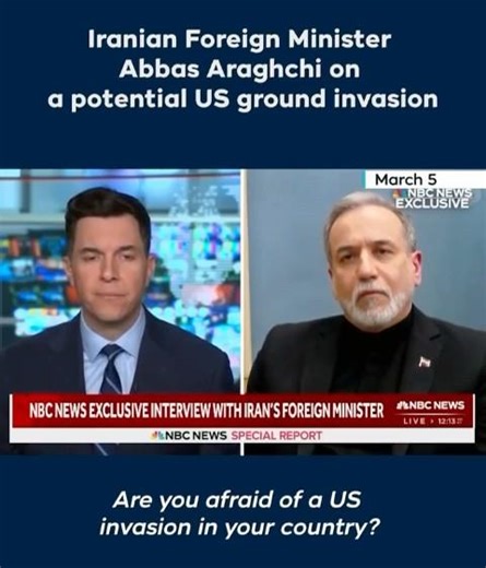 Iran Warns US Ground Invasion Would Be A Disaster NBC Interview Explained