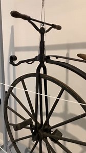 Nicknamed the ‘Boneshaker’, this 1860’s Velocipede was very uncomfortable and bumpy to ride 🚲 They were the first bicycles to have cranks and pedals, as well as front wheel drive and ankle rests to keep the rider’s feet clear on down-hill runs! It had a solid wrought iron frame and metal tyres, with pedals fitted to the front wheels. We have to say we’re glad the bicycle has evolved since then, with added comfort, and appeal! Check out this and so many more relics and old pieces from transport 