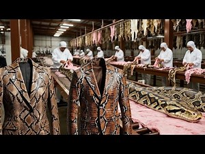 Inside Modern Snake-Leather Factory: How Luxury Jackets are made from Snake Skin (Full Process)