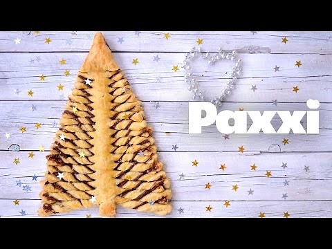 Χριστουγεννιάτικο δέντρο σφολιάτας με γέμιση πραλίνα - Paxxi 1min C64