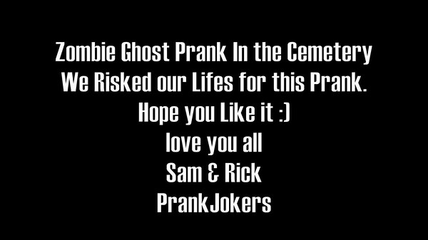 Zombie Ghost Prank Goes Wrong in Cemetery