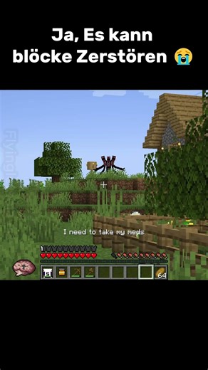ja das "ding" kann Blöcke zerstören😭