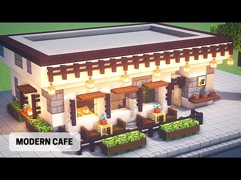 how to build a modern cafe in minecraft