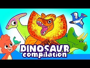 Learn Dinosaurs for Kids | Dinosaur Cartoon videos | t-rex velociraptor | Club Baboo