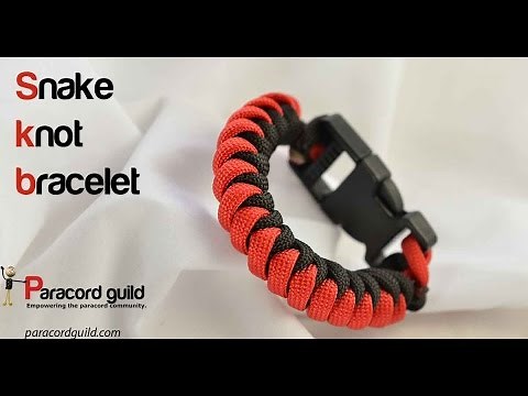 Snake knot paracord bracelet