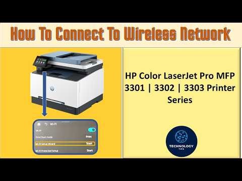 HP Color LaserJet Pro MFP 3301 3302 3303 sdw Printer How to connect to wireless network